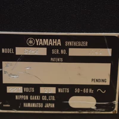 Yamaha SY2 Synthesizer 1970s image 5