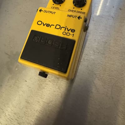 BOSS OD-1 Overdrive 1980 Vintage Guitar Pedal Silver screw