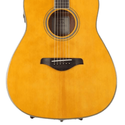 Yamaha FG-TA TransAcoustic Dreadnought Acoustic Electric Guitar - Vintage Tint image 3
