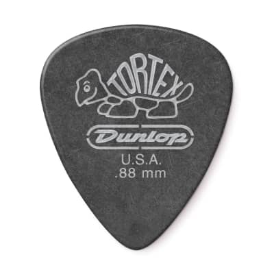 Dunlop 488R.88 Tortex® Pitch Black Standard Guitar Picks 72 Pack image 3