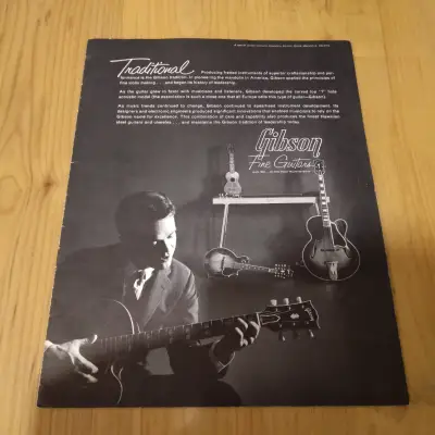 Vintage 1964 Gibson Traditional (Archtop, Steel Guitar, Mandolin, Ukuleles) Catalog! Rare, Original Paperwork! image 1