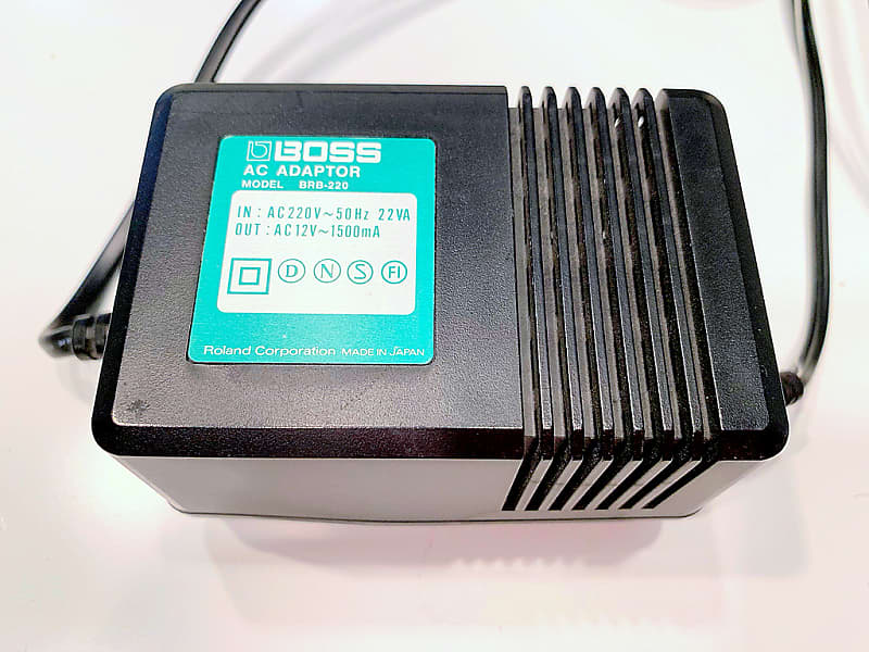 Boss BRB-220 AC ADAPTOR made in Japan 220V AC 12v 1500mA for