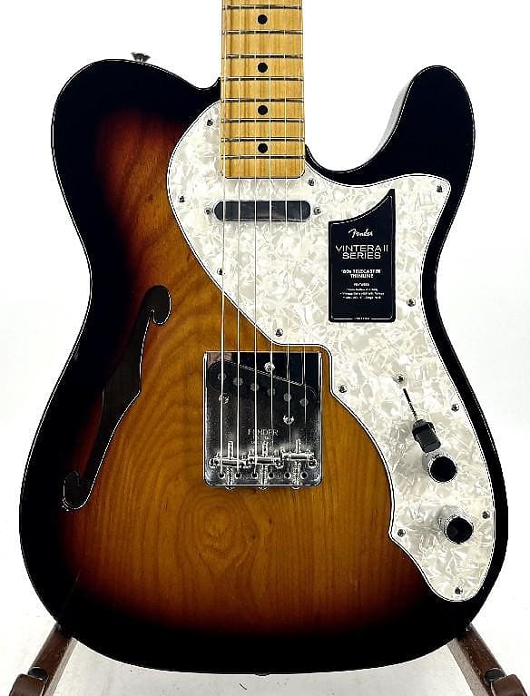Fender Vintera II 60S Telecaster Thinline Maple 3-Tone Sunburst Serial #: MX23028414 image 1
