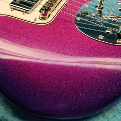 Retro Jazzmaster w Custom Body + Wide Range Humbuckers, 2017/21 - Purpleburst Metal Flake (Video) image 12