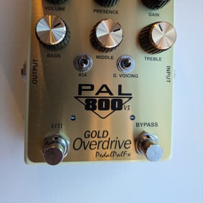 Reverb.com listing, price, conditions, and images for pedalpalfx-800-gold-overdrive-v3