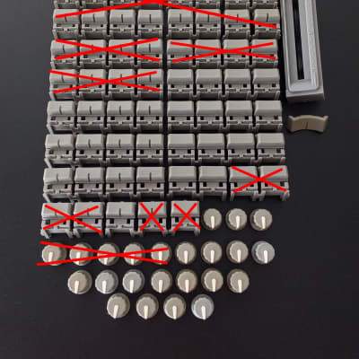 Rotary Knob, slider knob and button set for Korg Z1 - (for example we start from a minimum of 6 pieces for 5 euros each single button or rotary knob: read text)