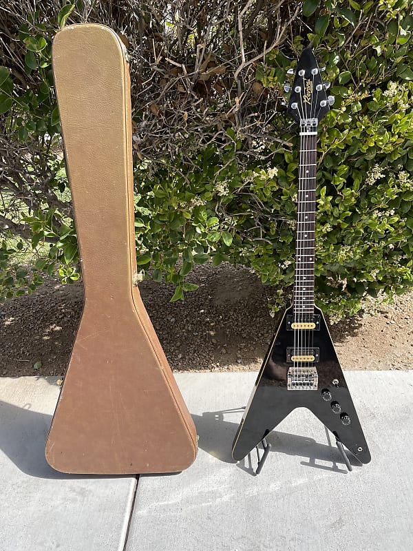 Vintage Hondo Revival Flying V Guitar 80s | Reverb