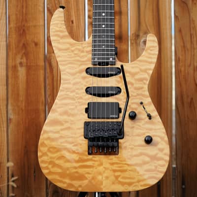 ESP USA M-III FR  Vintage Natural 6-String Electric Guitar w/ Black Tolex Case (2021) image 7