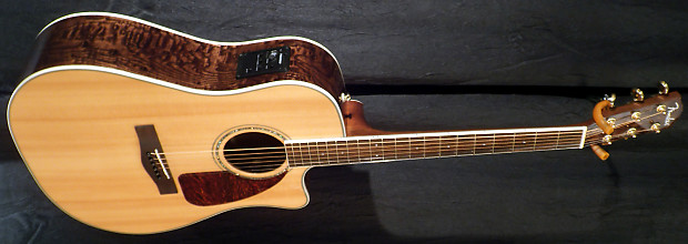 Fender CD220SCE Ash Burl Acoustic Electric Guitar Natural with