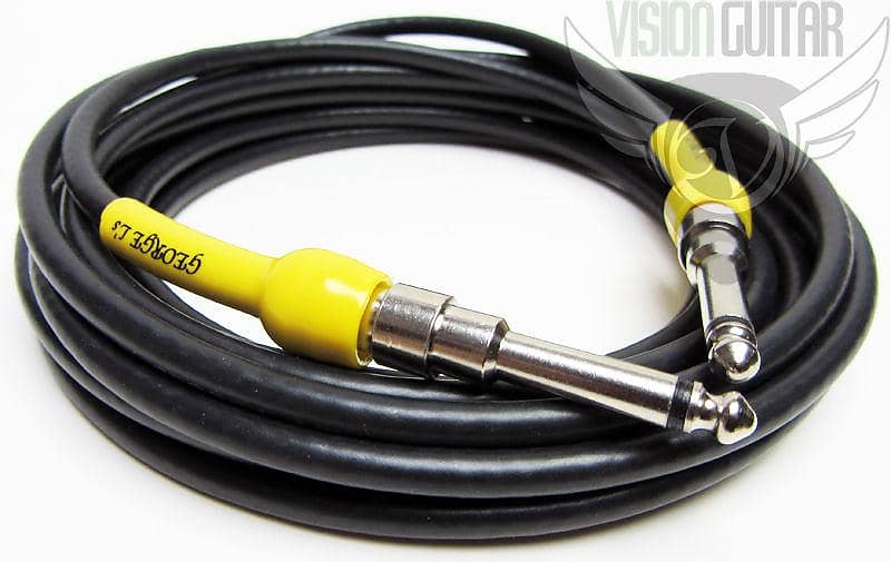 20' GEORGE L'S .225 GUITAR BASS Cable - Stretch Plugs image 1