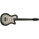 Silvertone Reissue Model 1303 Electric Guitar.  Silver Black