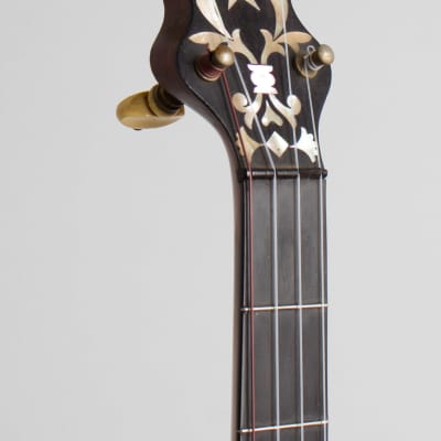 S. S. Stewart  Special Thoroughbred 5 String Banjo (1896), ser. #16771, black chipboard case. image 11