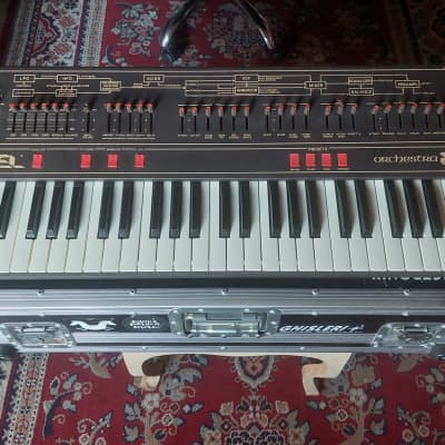 Siel Orchestra 2/Sequential Prelude + wooden sides + flight case 1983 (SERVICED) Rare image 1