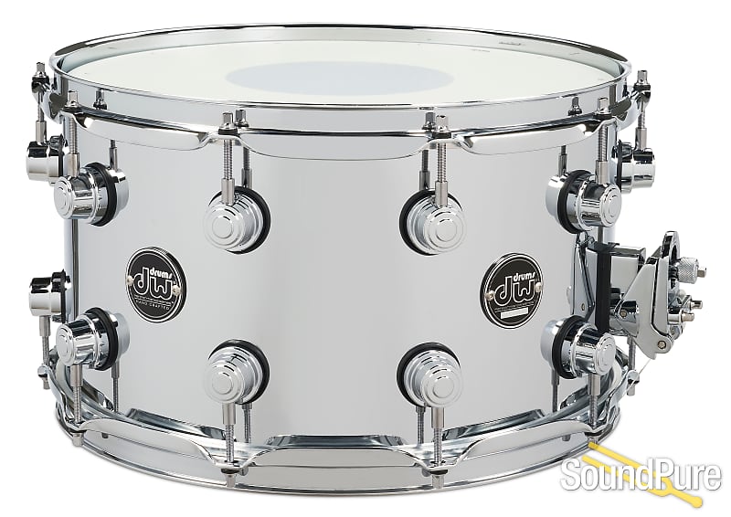 DW 8x14 Performance Series Chrome Over Steel Snare Drum image 1