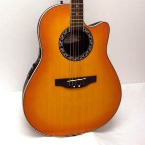Applause by Ovation AE128 Super Shallow Acoustic-Electric Guitar - Honey  Burst | Reverb