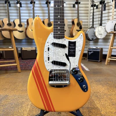Fender Vintera II '70s Competition Mustang Competition Orange w/Rosewood Fingerboard, Padded Gig Bag for sale
