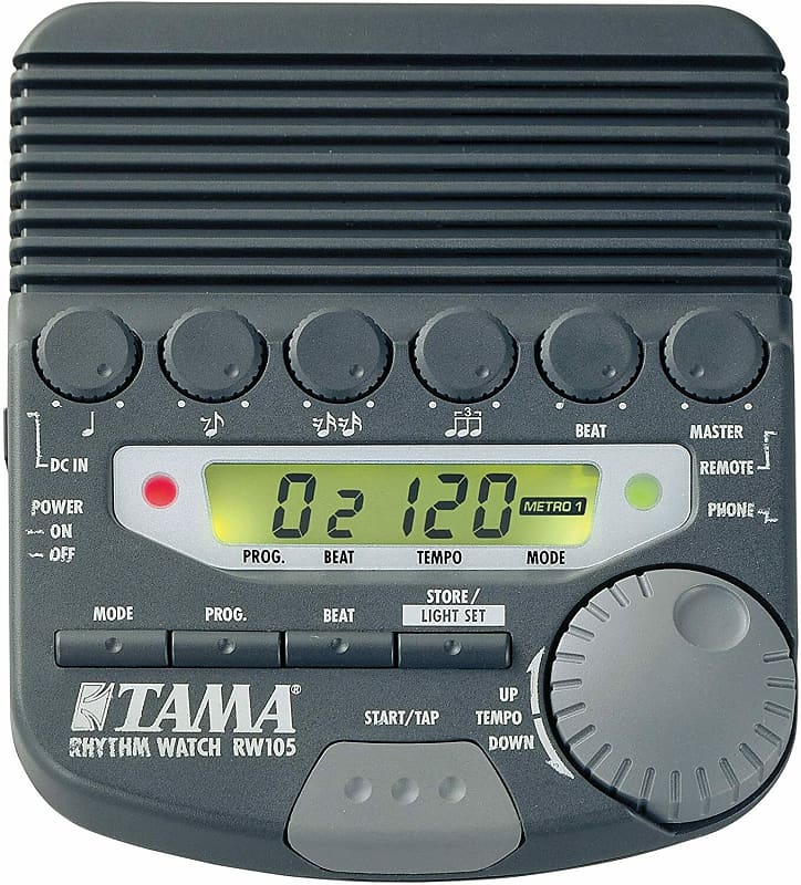 Tama RW105 Rhythm Watch Programmable Metronome, Drumcomputer, hochwertig, präzise, mit Ledertasche image 1