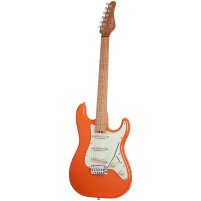 Schecter Nick Johnston Traditional SSS Electric Guitar, Atomic Orange image 3
