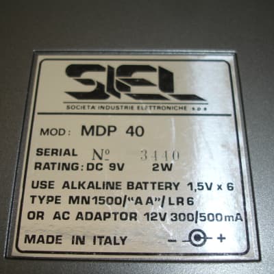 Vintage Siel MDP-40 MIDI Digital Percussion Drum Machine MDP 40 w/ Box image 12
