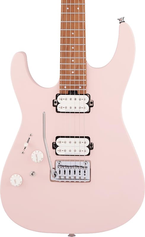 Charvel Pro-Mod DK24 HH 2PT Left-handed Electric Guitar - Satin Shell Pink image 1