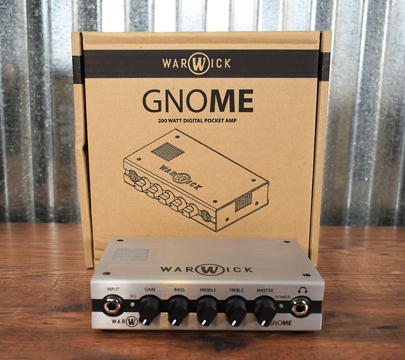 Warwick Gnome 200 Watt Pocket Bass Amplifier Head image 1