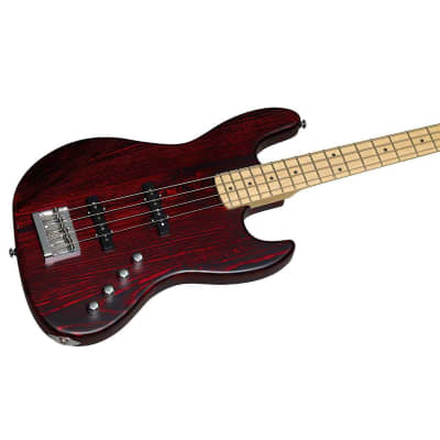 Michael Kelly Element 4OP Bass Guitar (Trans Red) image 10