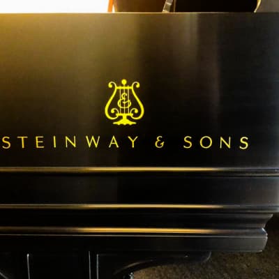 Steinway & Sons piano real brass side label - Sticker Decal (Old Stock) image 1