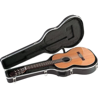SKB SKB-30 Deluxe Thin-Line Acoustic-Electric and Classical Guitar Case Black image 4