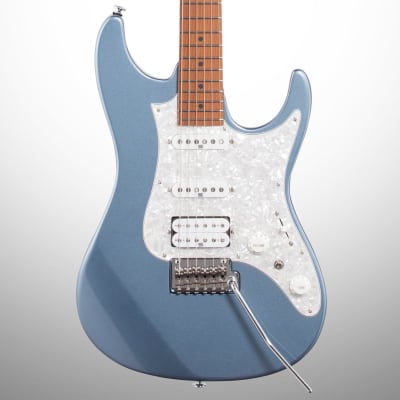 Ibanez AZ-2204F Prestige Electric Guitar (with Case), Ice Blue Metallic image 1