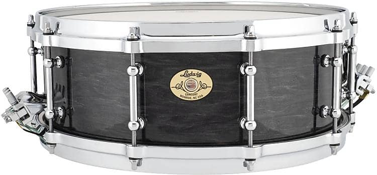 Ludwig Concert Maple Snare Drum - 5-inch x 14-inch  Charcoal image 1