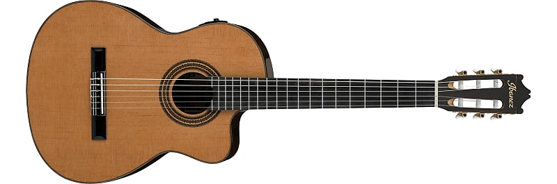 Ibanez GA6CE-AM CLASSICAL ELECTRO ACOUSTIC, Cutaway, Spruce Top, Mahogany Back & Sides, Amber image 1