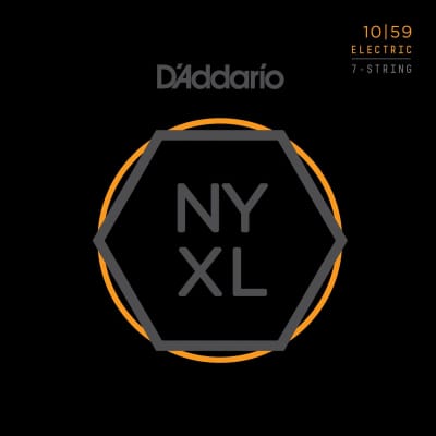 Daddario 10-59 NYXL Regular Light 7-String Nickel Wound Electric Strings