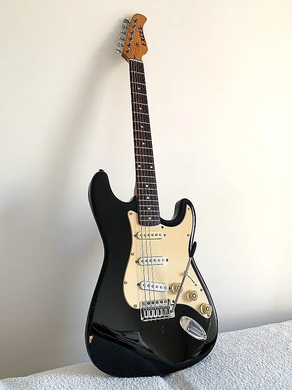 1990's Vintage Excel Stratocaster Style Electric Guitar. Upgraded