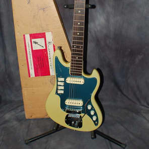 Lafayette Guyatone Zenon 1966? Electric Guitar 2 Pickup Two Tone Green  Japan Rare image 21
