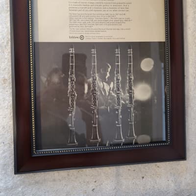 1965 Leblanc Horns Promotional Ad Framed Pete Fountain & Pete Fountain Clarinets Original for sale