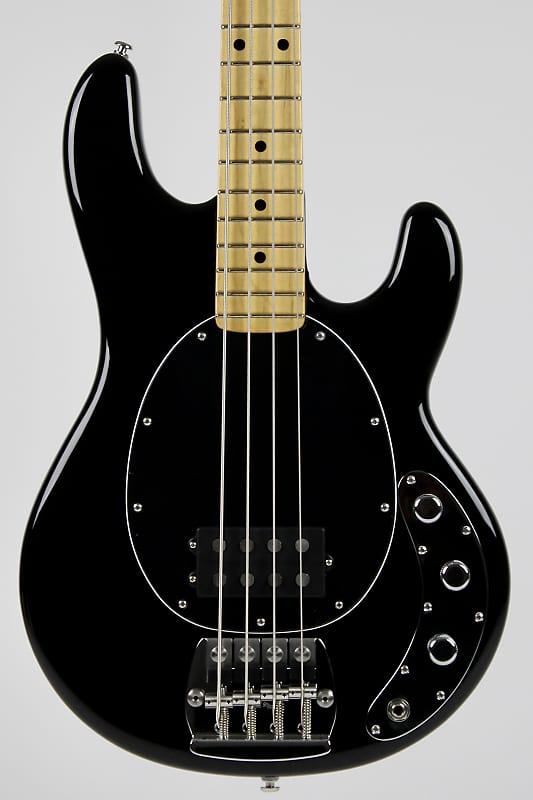 Ernie Ball Music Man Retro '70s StingRay Bass - Black 2024 w/Mono Softshell Case (346-01-22-01-MB-CR) image 1