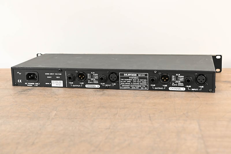 DRAWMER MX30 デュアルゲーテッドコンプレッサー (ジャンク) DRAWMER MX30 デュアルゲーテッドコンプレッサー (ジャンク