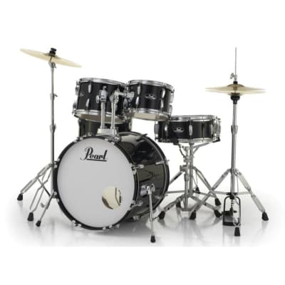Pearl Roadshow 5pc Drum Set w/Hardware & Cymbals Jet Black image 3