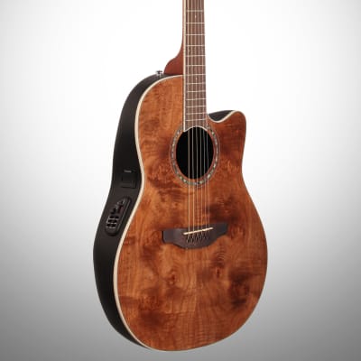 Ovation CS24P-NBM Celebrity Plus Mid-Depth Selected Figured Top 6-String Acoustic-Electric Guitar image 1