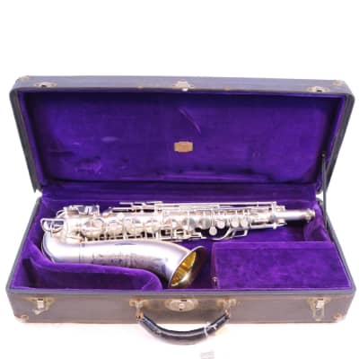 C.G. Conn F-Mezzo Soprano Saxophone in Original Silver Plate