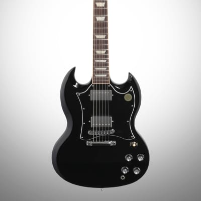 Gibson SG Standard Electric Guitar (with Soft Case), Ebony image 2