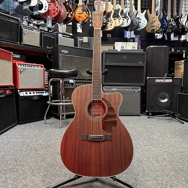 Fender PM-3 Standard Triple-0 All-Mahogany Acoustic Guitar Natural image 1