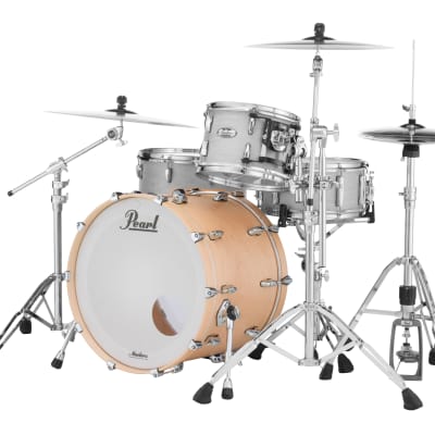 Pearl Masters Maple Complete 18"x16" bass drum w/o BB3 Bracket #111 Matte Natural Maple image 1