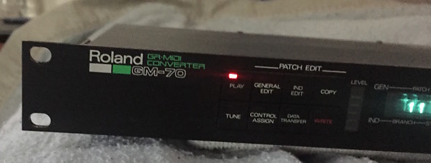 Roland GM-70 Vintage MIDI Guitar Synthesizer Controller | Reverb