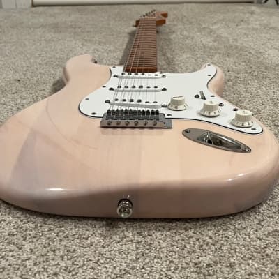 Squier Classic Vibe '50s Stratocaster with Loaded Texas Specials Pickguard and upgraded bridge & Electronics -  White Blonde image 6