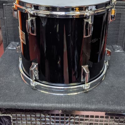 Closet Find! 1980s Pearl Japan Black Lacquer Maple Shell 11 x 13" MLX Tom - Looks And Sounds Great! image 4