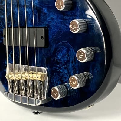 Form Factor Audio Wombat JS5 5-String  Bass Midnight Blue Gloss 35" Scale image 3