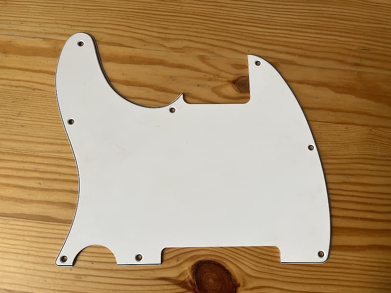 Unbranded Left Handed Esquire Pickguard Relic/Distressed White image 1