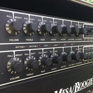 Mesa Boogie Quad Preamp/Simul-Class Stereo 295 Power Amp 1987 Black image 2