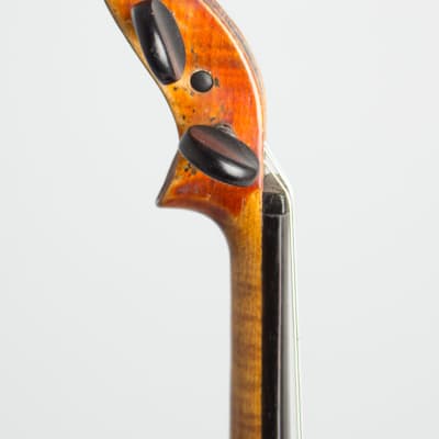Jar Krumphans Praha  Resophonic Violin,  c. 1900, black hard shell case. image 5